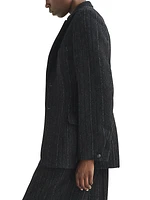 Laurence Striped Wool Single-Breasted Blazer