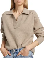 Bridget Wool-Blend Long-Sleeve Sweater