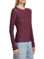 Shaw Cotton-Blend Crewneck Long-Sleeve Sweater