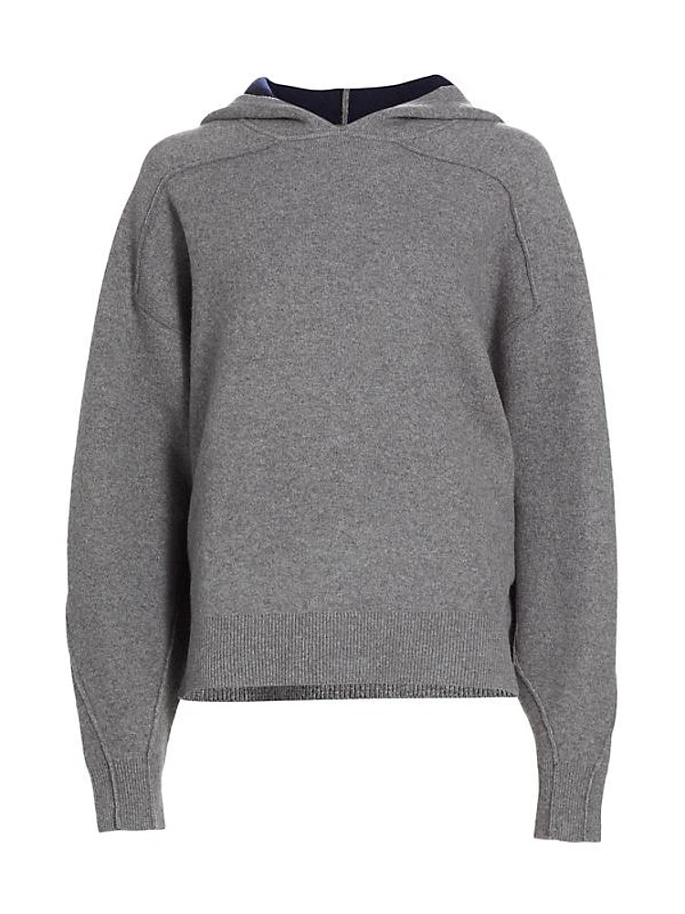 Bridget Wool-Blend Knit Hoodie