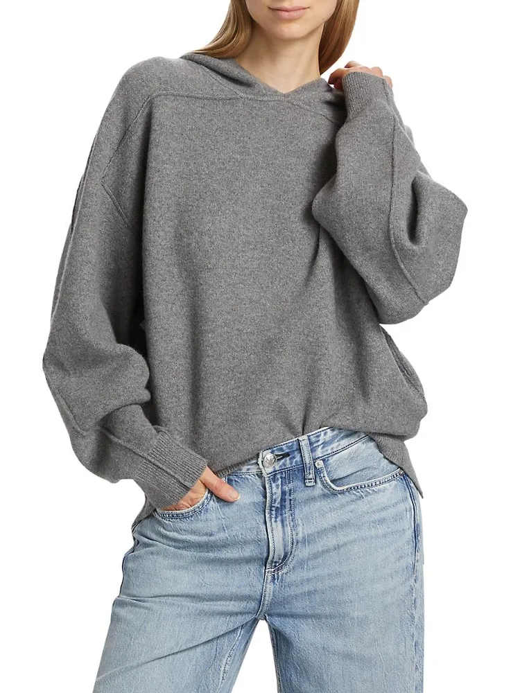 Bridget Wool-Blend Knit Hoodie