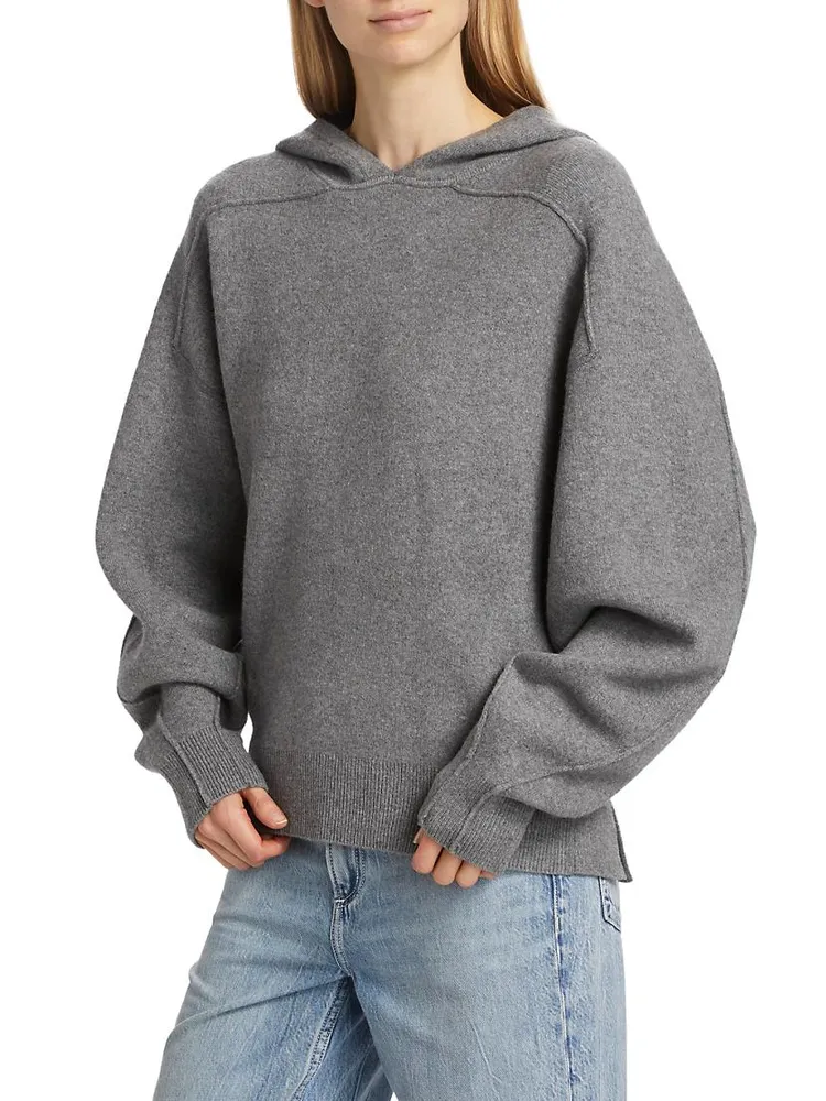 Bridget Wool-Blend Knit Hoodie