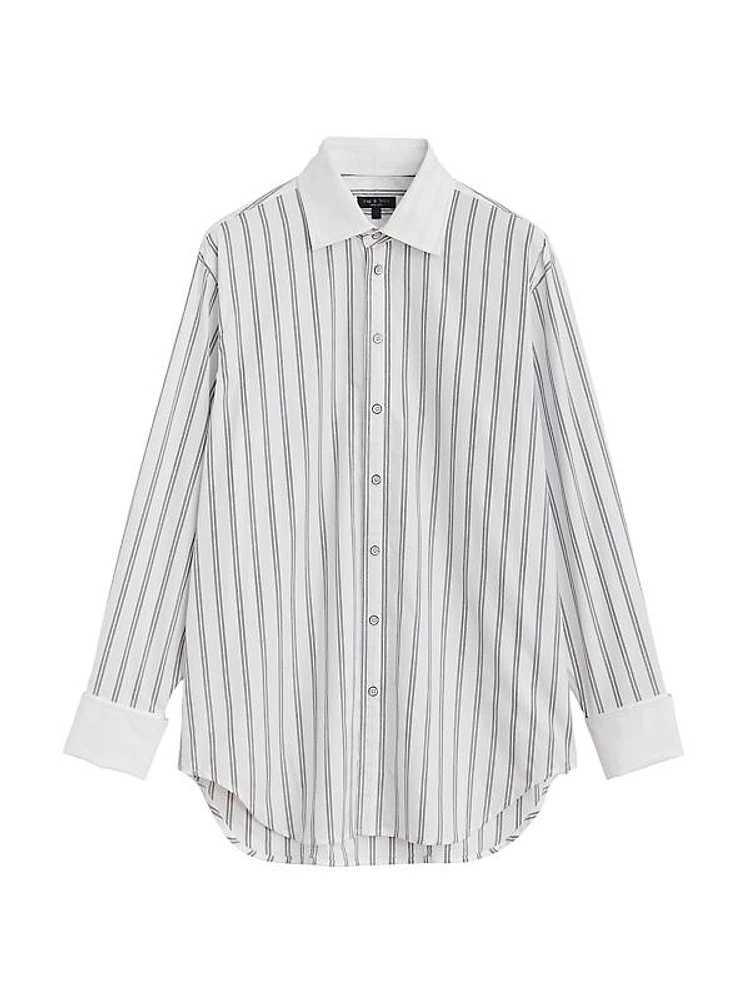 Diana Striped Button-Up Shirt