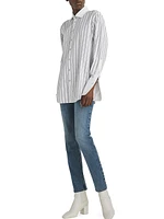 Diana Striped Button-Up Shirt