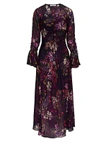 Diana Silk-Blend Floral Maxi Dress