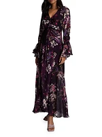 Diana Silk-Blend Floral Maxi Dress