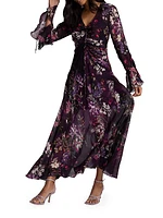 Diana Silk-Blend Floral Maxi Dress