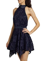 Leyla Halter Lace Minidress