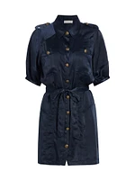 Murphy Satin Shirtdress