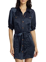 Murphy Satin Shirtdress