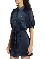 Murphy Satin Shirtdress