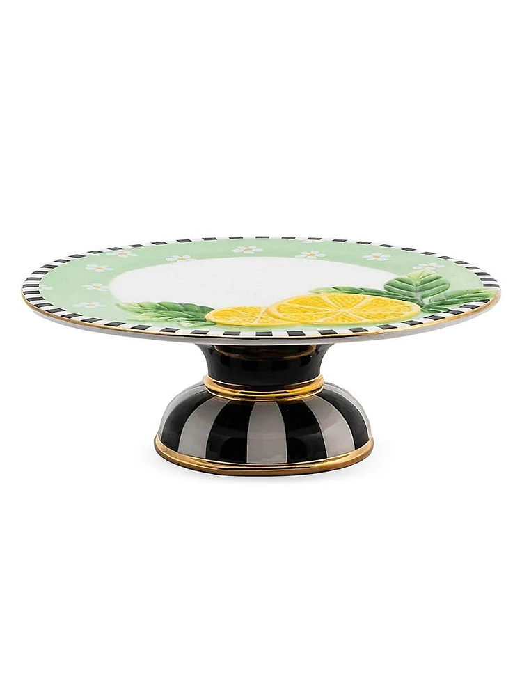 Lemon Large Pedestal Platter