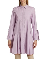 Andrea Cotton-Blend Mini Shirtdress