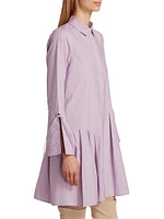 Andrea Cotton-Blend Mini Shirtdress