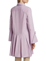 Andrea Cotton-Blend Mini Shirtdress