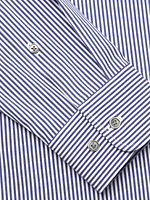 Striped Button-Front Slim-Fit Shirt