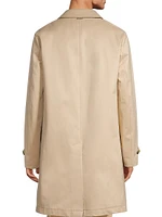 Balmacaan Cotton-Blend Coat