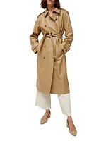 Conneley Dickey Faux Leather Trench Coat