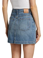 Ana Denim Asymmetric Miniskirt