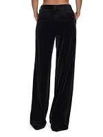 Velvet Wide-Leg Pant