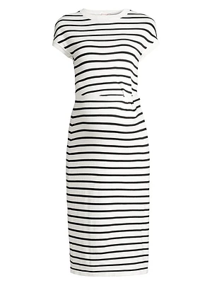 Lydia Striped Maternity Dress