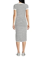 Lydia Striped Maternity Dress