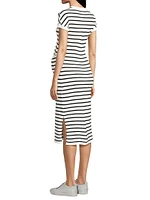 Lydia Striped Maternity Dress