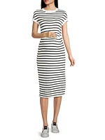 Lydia Striped Maternity Dress