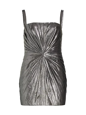 Evie Metallic Twist Minidress