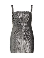 Evie Metallic Twist Minidress