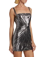 Evie Metallic Twist Minidress