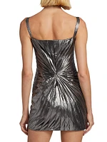 Evie Metallic Twist Minidress