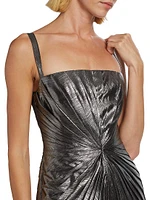 Evie Metallic Twist Minidress