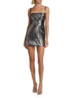 Evie Metallic Twist Minidress