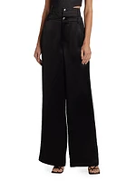 Simon Double-Layer Wide-Leg Trousers