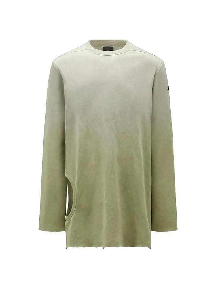 Rick Owens x Moncler Subhuman Cotton Cut-Out Sweatshirt