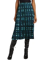 Piper Pleated Crepe Midi-Skirt