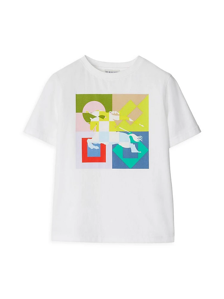 Baby Gir's, Little Girl's & Equestrian Colorblock Graphic T-Shirt