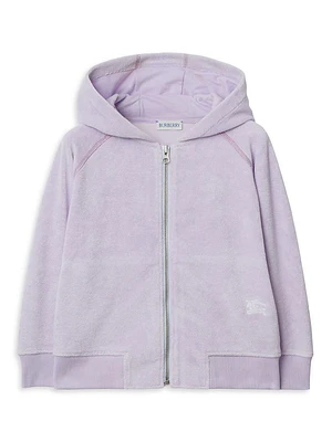 Little Girl's & Toweling Zip-Up Hoodie