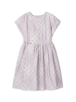 Little Girl's & Check Cotton Dress