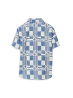 Little Boy's & Ramon Check Short-Sleeve Shirt