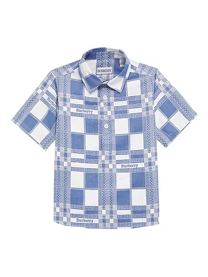 Baby Boy's & Little Check Short-Sleeve Shirt