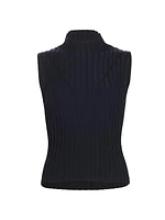 Esma Rib-Knit Sweater Vest