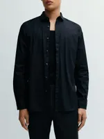 Extra-Slim-Fit Shirt Cotton With Contrast Inserts