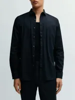 Extra-Slim-Fit Shirt Cotton With Contrast Inserts