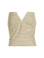 Suki Striped Bustier Top