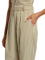 Marella Stripe Wide-Leg Trousers