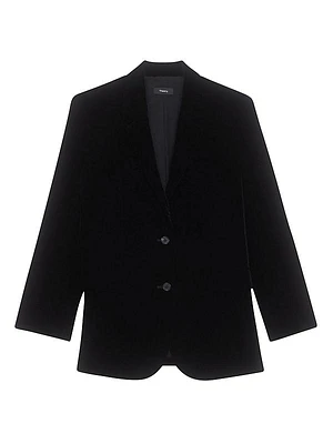 Velvet Slim-Fit Jacket