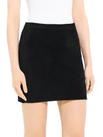 Micro Velvet Miniskirt