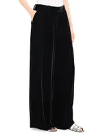 Low-Rise Pleated Pants